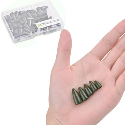 Fishing Weights Sinkers,30/50 Pack Lead Bullet Sinker Worm Weight Bass Fishing Texas Rig Carolina Rigs Slip Sliding Weights Freshwater Saltwater - size: 1/8oz - 50pcs