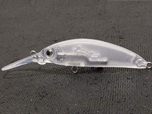 10 Blank Unpainted Minnow Crankbait Topwater Lipless Jerkbait Fishing Lures V3 - color: UPM823P10