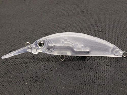 10 Blank Unpainted Minnow Crankbait Topwater Lipless Jerkbait Fishing Lures V3 - color: UPM823P10