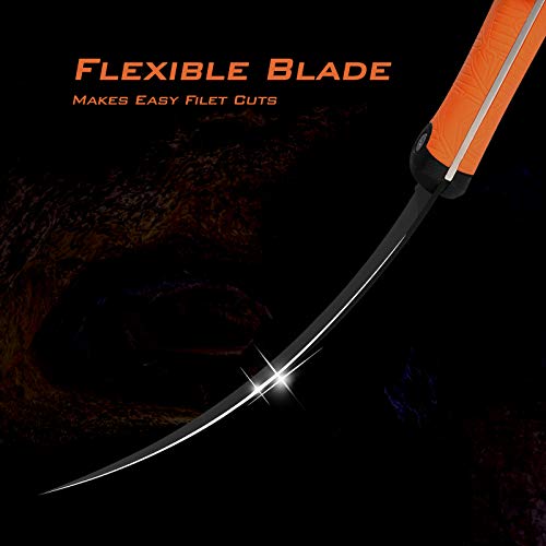 KastKing Folding Fillet/Fishing/Camping/Hunting Knife and 7.5” Aluminum Saltwater Fishing Pliers, Includes Sheath