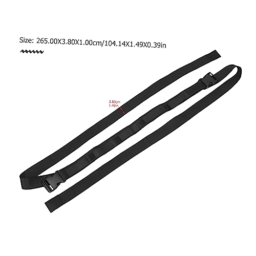 2Pcs Vehicle Mounted Fishing Rod Holder Strap Portable Car Fishing Pole Carrier Durable Fixing Band for Easy Installation and Storage of Up to Rods