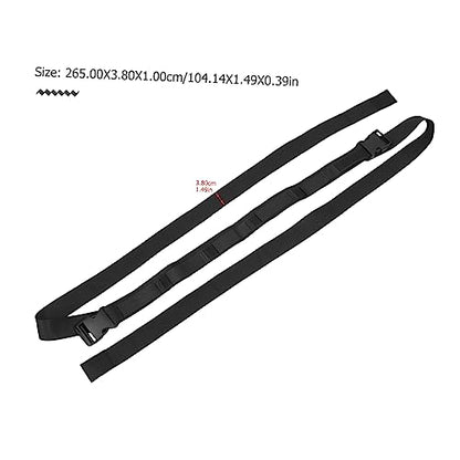 2Pcs Vehicle Mounted Fishing Rod Holder Strap Portable Car Fishing Pole Carrier Durable Fixing Band for Easy Installation and Storage of Up to Rods