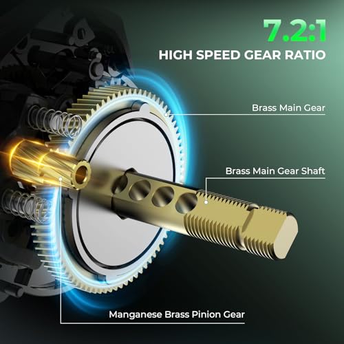 KastKing Zephyr Dual-Tip Fishing Rod and Reel Combo,Spinning & Baitcaster Combo,Dual Tips Section for Different Powers,IM6 Graphite 2-Piece Rod with Extra Tip,Sensitive & Powerful,Freshwater Fishing - style: Cast: 6'0"- Ml& M- Dual-tip Rod - Right Handed(