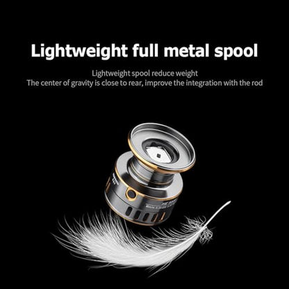 Spinning Fishing Reel 22 LBs Max Drag with 5.2:1 High Speed Ultra Smooth Powerful for Freshwater Saltwater Fishing - size: Size 5000