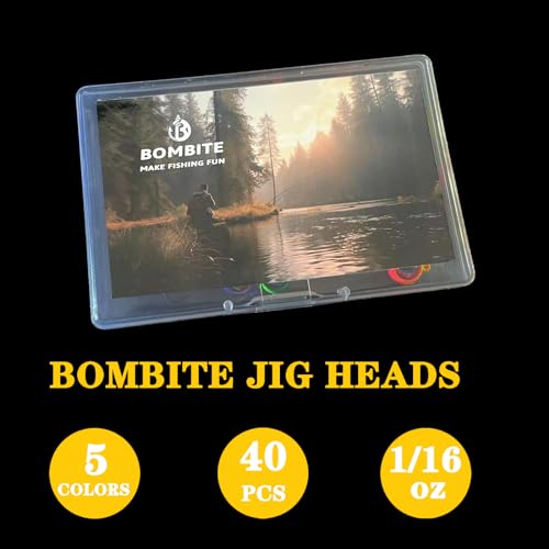 Crappie Jig Heads, 40packs Fishing Jig Heads Hooks Swimbait Jig Head 1/32oz 1/16oz 1/8 oz Fishing Jigs Heads for Crappie Bass Fishing - color: 1/16oz-40packs