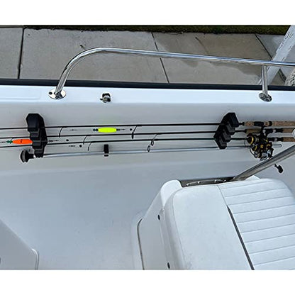 Horizontal 3/4/6 Rod Storage Rack Fishing Holder Wall Mount Stand Foam Inserts with Screw for Garage Carp Accessory Holder for Bathrooms On Wall Stand Standing Toilet Travel Children