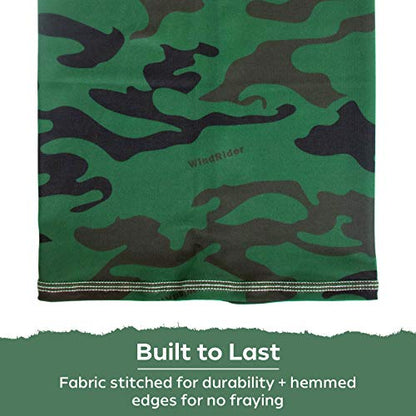 Neck Gaiter for Men & Women - UPF 50+ Sun Protection, Fishing, Cooling - color: Camo