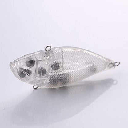 20pcs Fishing Crankbait Blanks,Unpainted Fishing Lures Blank Minnow Crankbaits Hard Bait Bodies Set DIY Fishing Tackle 8.1cm 16.7g