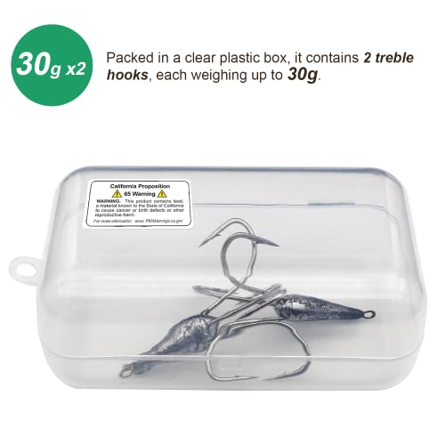 Snagging Hooks Snagging Weighted Treble Hooks Large Fishing Hooks Snagging Weighted Treble Hooks Weighted Treble Bunker Snag Hooks 3 Sizes 1.05oz/1.76oz/2.46oz - style: 1.05oz: Three Claw+four Claw Anchor Hooks