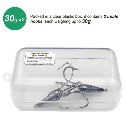 Snagging Hooks Snagging Weighted Treble Hooks Large Fishing Hooks Snagging Weighted Treble Hooks Weighted Treble Bunker Snag Hooks 3 Sizes 1.05oz/1.76oz/2.46oz - style: 1.05oz: Three Claw+four Claw Anchor Hooks