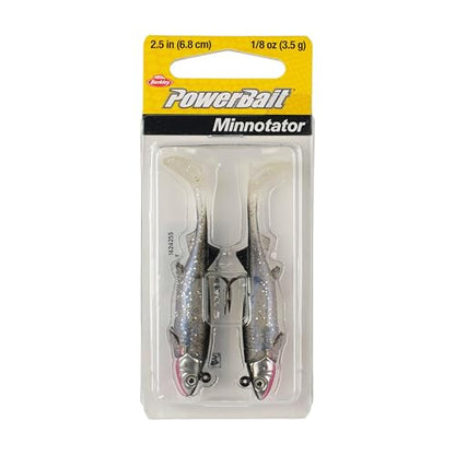 Berkley PowerBait Minnotator Fishing Soft Bait - color: Silver Smelt, size: 2.5 in - 1/8 oz