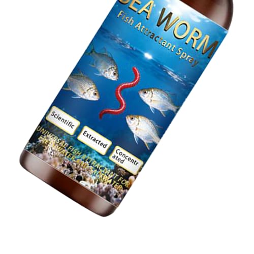 Fish Attractant Spray - 60ml Sea Worm Scent,Fish Bait Enhancer - for Rivers Lakes Streams Reservoirs Nearshore Areas Coastal Rocky Zones Deep Sea Professionals Amateur Angling