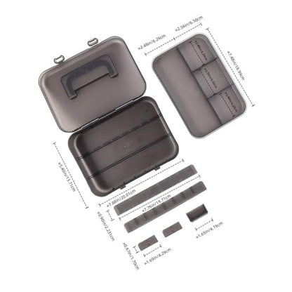 Double Layers Lure Organizers with Removable Dividers Tool Box Baits Separator Fishing Tackle Lure Storage Tray Double Layers Tackle Storage