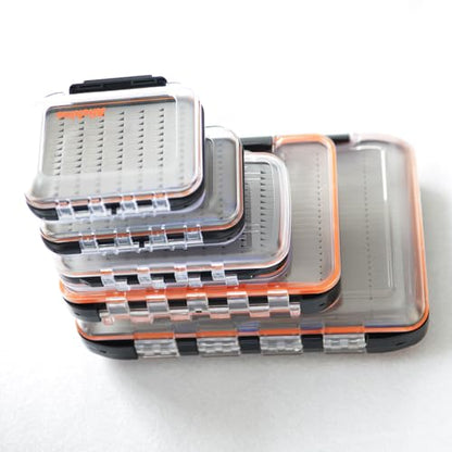 Alichino small fly box for fly files ice jig box fly box for fly fishing (grey foam insert) - size: Small 4.9 * 4 * 1.6 Inch