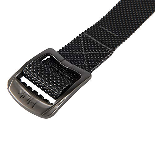 Huk Fishing Nylon Webbing Belt, Adjustable Sizing, Casual, Lifestyle, Quick Dry, 44" Max Length - color: Black