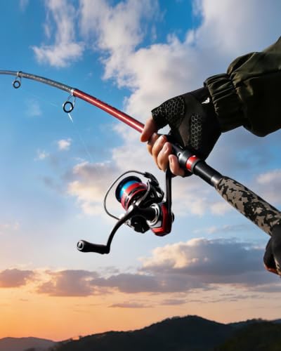 Ghosthorn Fishing Rod and Reel Combo Collapsible Fishing Pole Telescopic Fishing Rod Combo Travel Portable Fishing Set Carbon Fiber with Carrier Bag for Saltwater Freshwater - size: 1.8m/6ft, style: Fishing Rod and Reel（no Line & Lure）