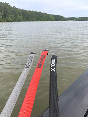Fishing Rod Sleeve, 3 Pack, 7ft 10in Casting Rod Protector/Rod Sock/Rod Cover - color: Black