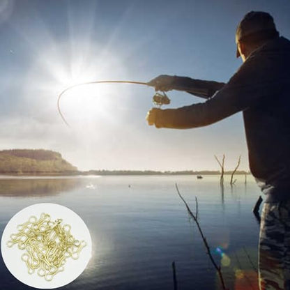 200 Pcs Sinker Wire Eye Fishing Weight Mold for Lead Weights - Fishing Lures Eyelet Stainless Steel Loops Eyelets Swivels Clip - Tackle Accessories