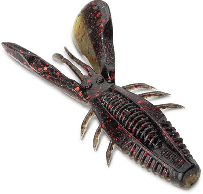 CrushCity Bronco Bug Soft Plastic Bass Lure, Dual-Action Creature Bait with Hinged Arms & Subtle Leg Movement - color: California Craw, size: 4"