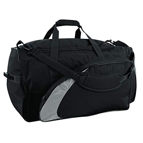 CHAMPRO Varsity Football Equipment Bag With Shoulder Carry Strap, Laundry and Helmet Bags - color: BLACK, GREY