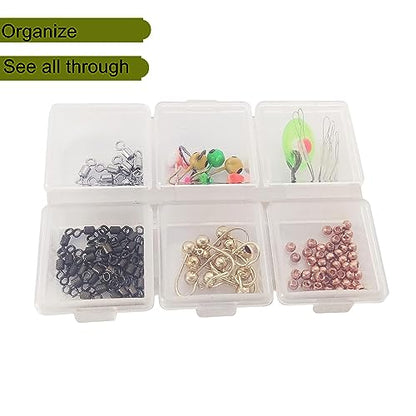 2PC-Aventik Fishing Tackle Box Tackle Utility Boxes Plastic Box Storage Organizer Fishing Storage(Hook box-6C) - style: 2PCS-HOOK BOX-6C