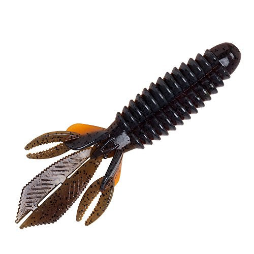 YUM Wooly Bug Creature Bait Soft Plastic Bass Fishing Lure - color: Crawdad, size: 3.25"