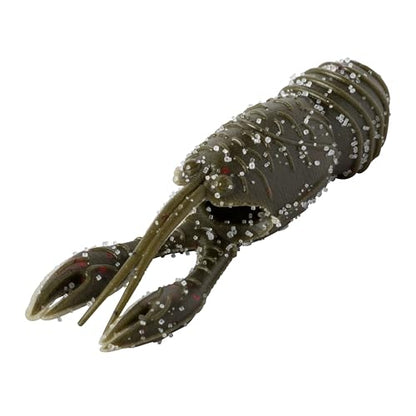 Great Lakes Finesse Juvy Craw - color: Green Pumpkin Red Flake