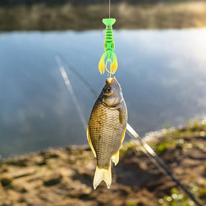 GARVALON 4pcs Soft Fishing Lures Crawfish Baits 95mm Artificial Wear-Resistant Swim Baits for Freshwater Bass Anglers Outdoor Fishing
