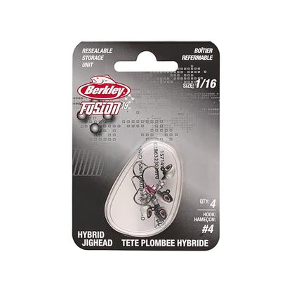 Berkley Fusion19 Hybrid Fishing Jigheads - color: Fish Head, size: 4 Hook Size - 1/16 oz