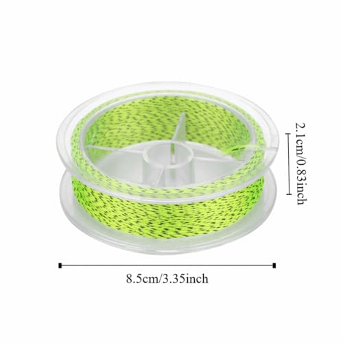 2PCS 164ft Fly Fishing Line – 8-Strand Line Floating Backing for Freshwater & Saltwater, High-Visibility Colors - color: Yellow&Black-20lb