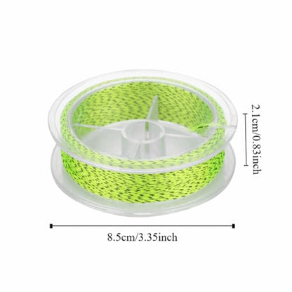 2PCS 164ft Fly Fishing Line – 8-Strand Line Floating Backing for Freshwater & Saltwater, High-Visibility Colors - color: Yellow&Black-20lb