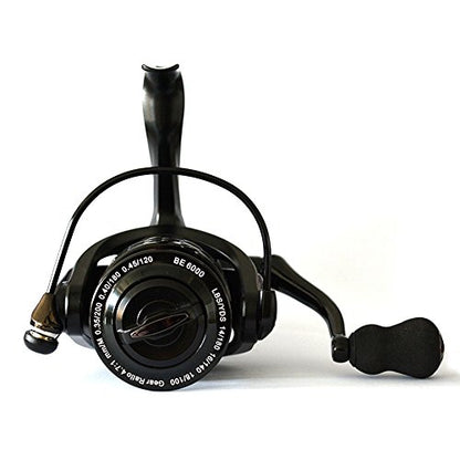 Fishdrops Spinning Fishing Reels 12+1BB Ultra Lightweight Carved Aluminum Spool Reels Affordable Smooth Spinning Reels - size: Size2000