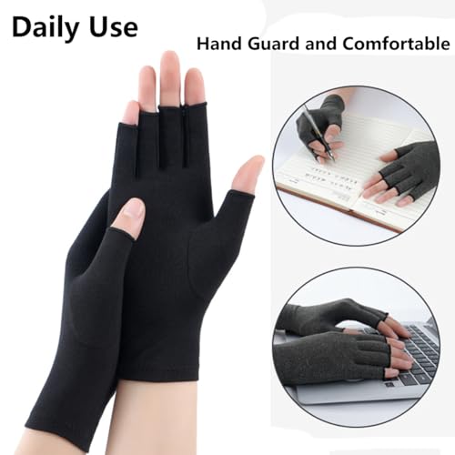 Women-Sunblock-Half -Finger-Gloves-Mesh Summer UV Protection Outdoor Nonslip Gloves for Hiking Driving Golfing