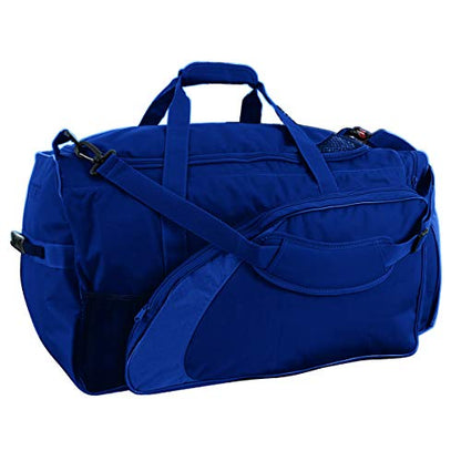 CHAMPRO Varsity Football Equipment Bag With Shoulder Carry Strap, Laundry and Helmet Bags - color: NAVY