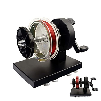 Reversible Reel Fishingline Winder Equipment Multi-Function Line Recoil Machine Dual-Direction Spooler Base with Suction Array Tool for Rotary Baitcasting Wheel