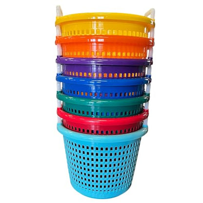 LEE FISHER SPORTS FISH BASKET- Handy RED Basket for Fishing, Laundry, All Purpose Basket-heavy duty, hold up 40 lbs, can take hot and cold condition, used by commercial fishermen for decades.