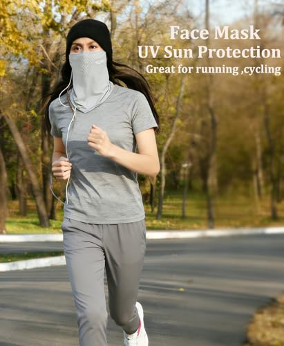 UV Sun Protection Face Mask for Women, Face Cover Scarf Neck Gaiter Outdoor