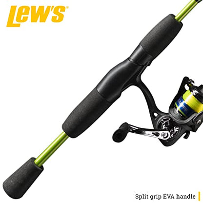 Lew's Crappie Thunder Spinning Reel and Fishing Rod Combo, 2-Piece IM6 Graphite Blank, Right or Left-Hand Retrieve - style: 4'6"