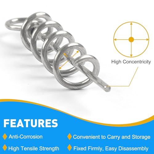 Soft Lure Bait Spring Twist Lock,100pcs Fishing Crank Hook Centering Pin Soft Lure Bait Worm Crank Swimbait Keeper Needle Springs Screw Lock Fixed Latch - size: M-100PCS