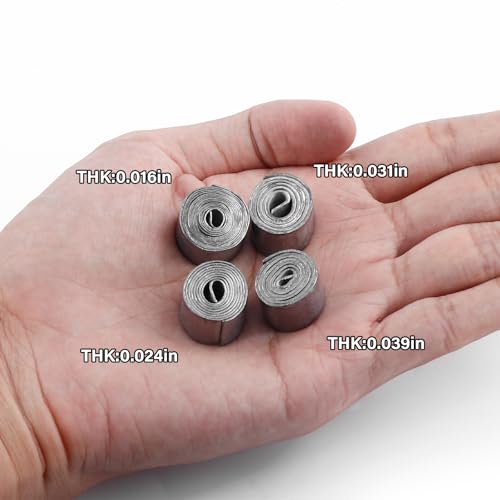 Dr.Fish 10 Pack Fishing Lead Roll, 1oz Per Roll, Fishing Weights Sinkers Soft Lead Sheet Strips Crafting Weight - size: 0.6mm-10 Rolls