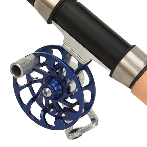 Ice Fishing Rod and Reel Combo Prevent Slip Short Section 65cm Ice Fishing Rod for Winter Fishing