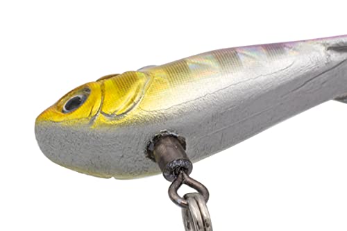 Eurotackle Z-Darter V2 Ice Fishing & Panfish Rattle Jigging Minnow Lure - color: Purple Joker (UV)