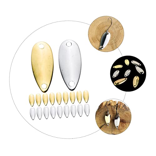 20pcs Professional Metal Fishing Baits for Freshwater Creative Sinking Fishing Lures Bright Colors for Bass and Panfish