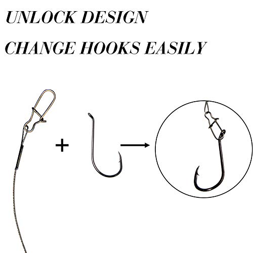AGOOL Saltwater Grouper Rigs Carolina Rig Bottom Surf Fishing Rigs with Egg Sinkers Circle Hooks for Catfish Flounder Drum Redfish Grouper Halibut Snapper - size: 0.75oz sinkers(6pcs) + hooks(20pcs)