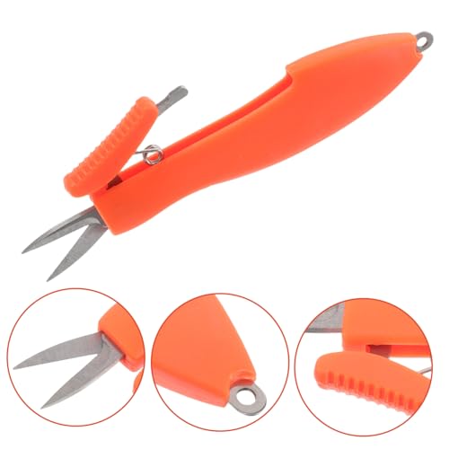 Totority Retractable Fish Scissors Telescopic Braid Cutters for Cutting Fishing Gear Stainless Steel Scissors for Anglers
