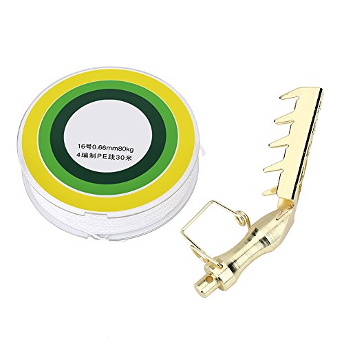 SUNGOOYUE Fishing Lure Retriever Bait Saver Stainless Steel and Copper Tackle Retriever with 30m PE Line 80kg Pulling Force for Recovering Hard Baits in Lake River Boat Fishing