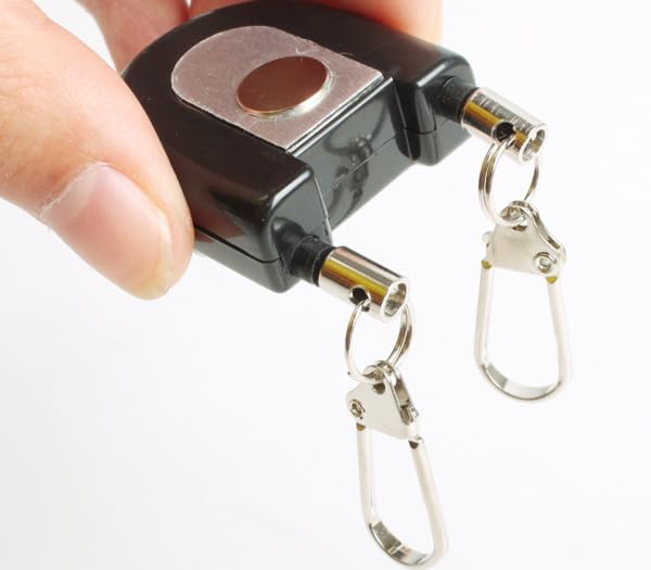 Pack of 1 Magnetic Double Zinger, Fishing Wire Retractor, for Fly-Fishing