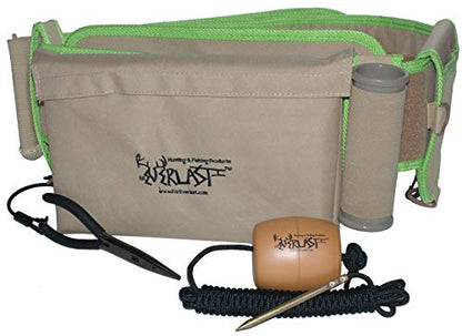 Gen2 Wading Belt Gear Kit, Universal Fishing Belt for Men & Women, Wade Belt for Fishing Includes Fishing Stringer, Pliers, Fishing Rod Holder, Drink Holder, Green, 33-52" Waist