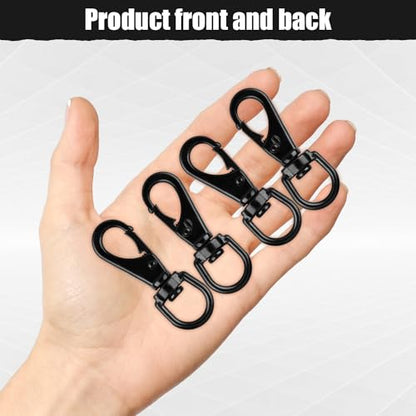 Stainless Steel Swivel Eye Snap Hook, 5 Pack (2.7 Inch) Heavy Duty Flag Clips for Flagpole Rope, Diving Clips Spring Hooks for Bird Feeders, Pet Chains, Dog Tie-Out Cable, Keychains