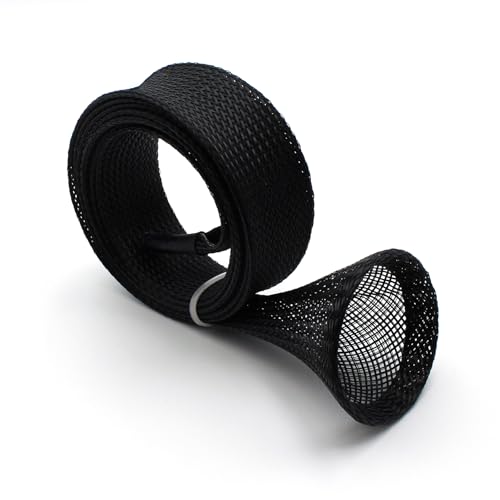 Mr. Z Pack of 4 Casting Fishing Rod Sleeves with 2 Rod Straps Fishing Rod Covers Pole Jacket Rod Socks - color: Black